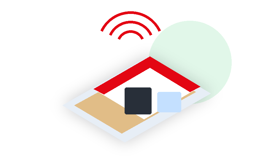 Casa conectada com internet residencial
